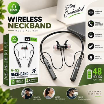 Vibes-N2 Wireless Neckband Headphones