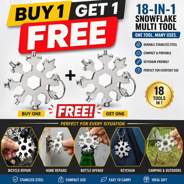 18-in-1 Mini Snowflake Stainless Steel Tool ( 2PCS )