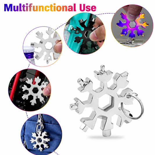 18-in-1 Mini Snowflake Stainless Steel Tool