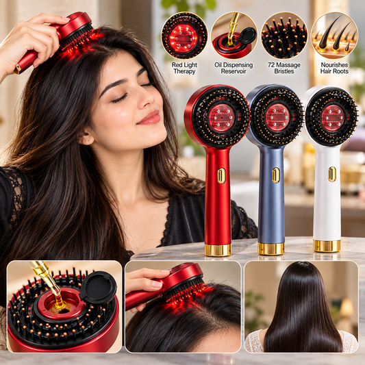 Magnetic Oil Dispensing Massage Comb