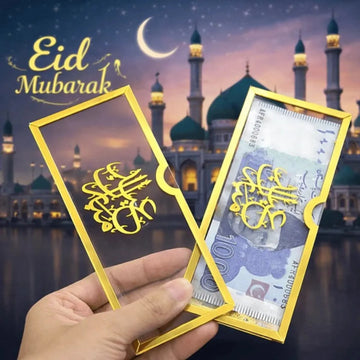 Acrylic Eid Mubarak Envelope
