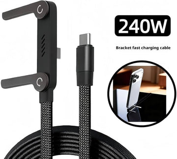 240W Fast Charging Cable with Invisible Stand